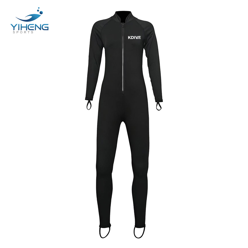 Men's Black Lycra One-Piece Quick-Dry Suit